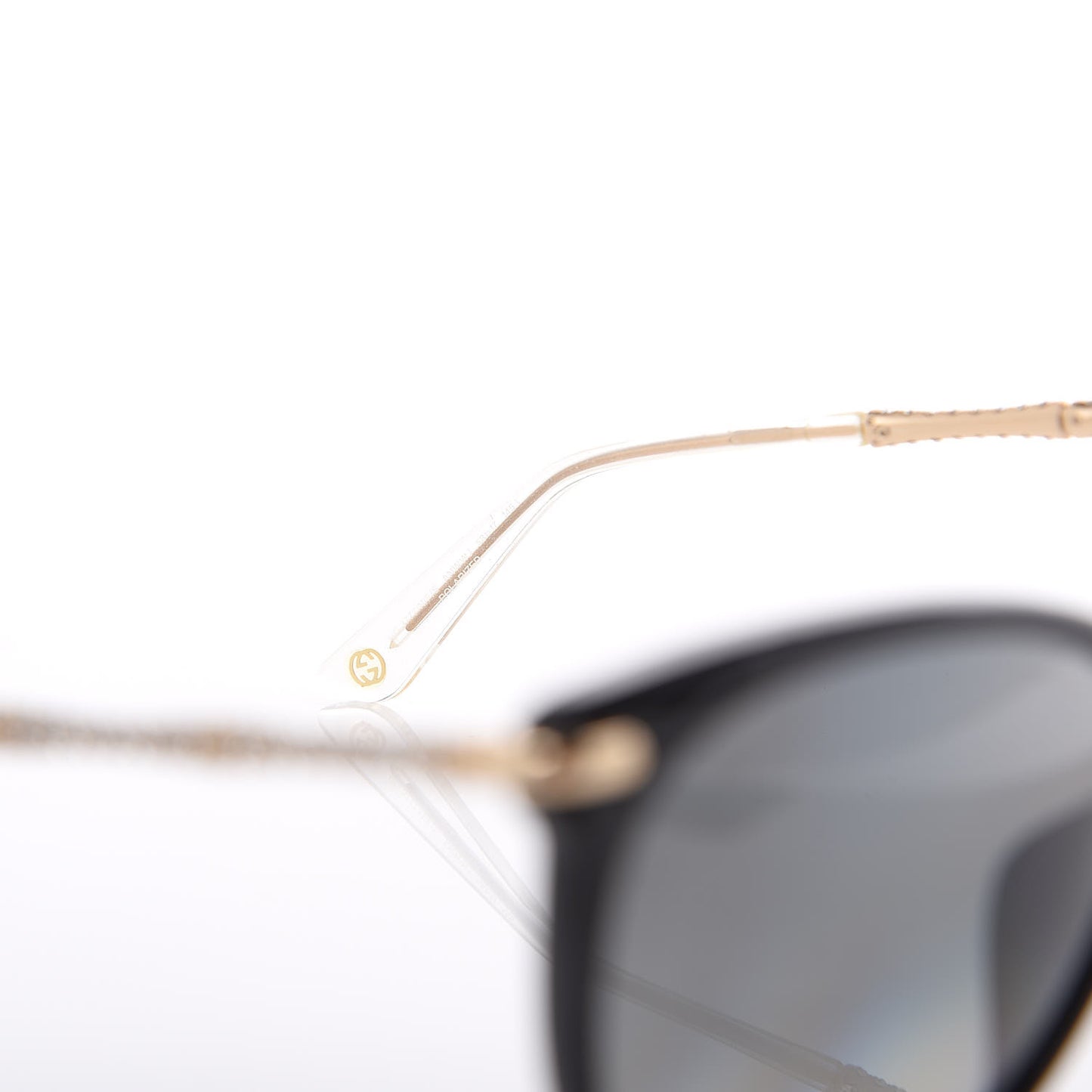 Crystal Bamboo Cat Eye GG 3777/N/F/S Sunglasses Gold