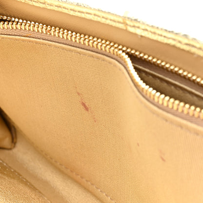 Jimmy Choo Coarse Glitter Margot Clutch Nude 7 of 9
