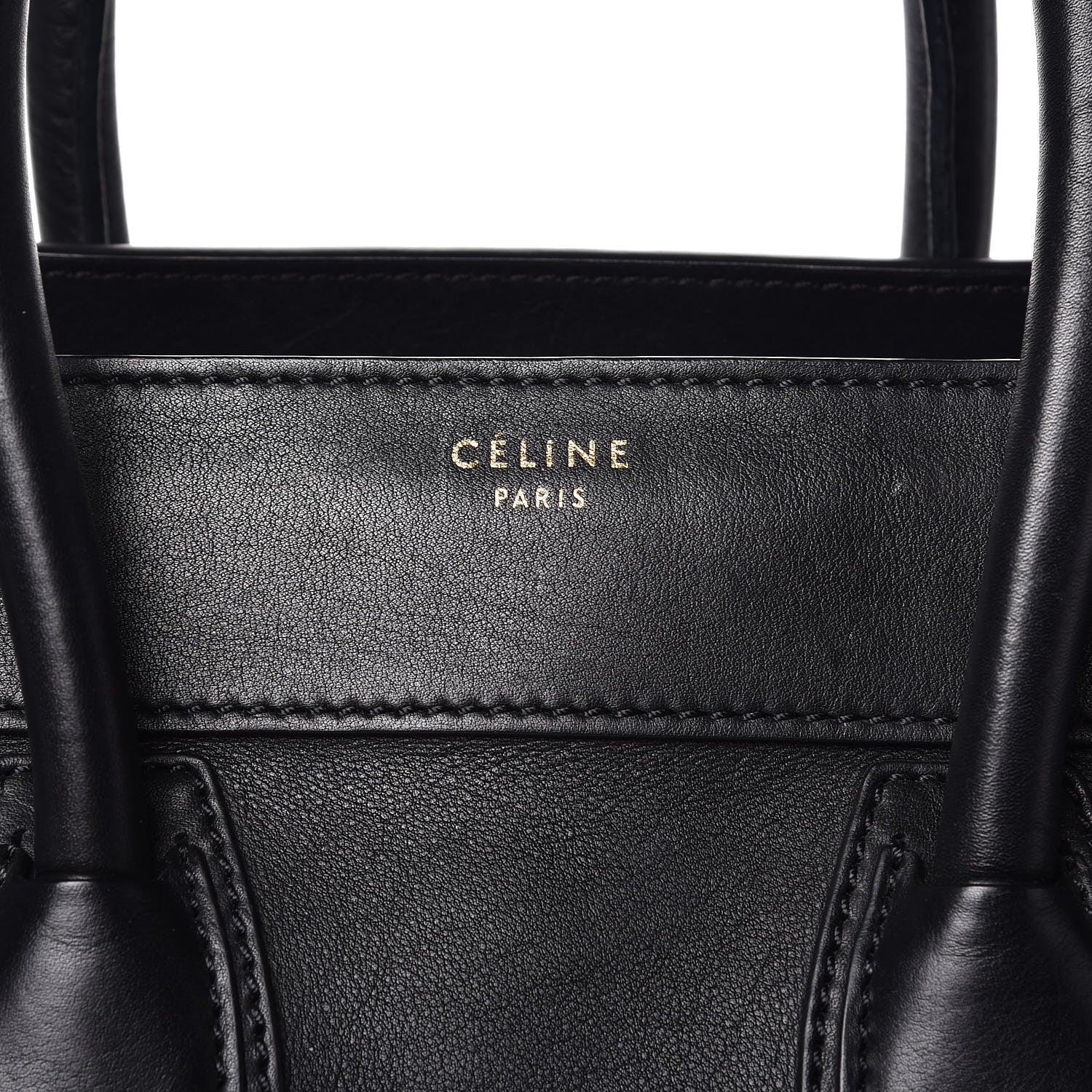 Celine Smooth Calfskin Mini Luggage Black 6 of 14