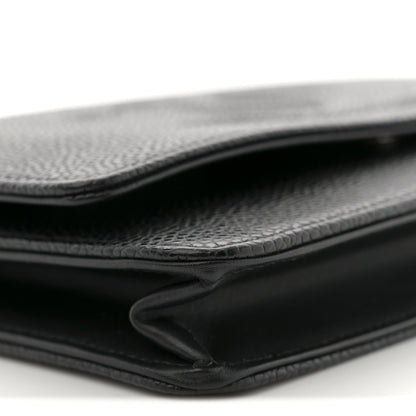 Chanel Caviar Timeless CC Wallet on Chain WOC Black 9 of 11