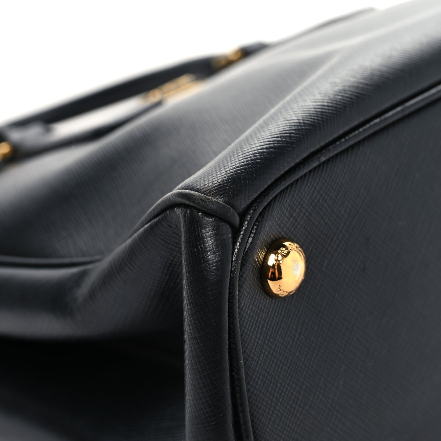 Saffiano Small Galleria Double Zip Tote Black