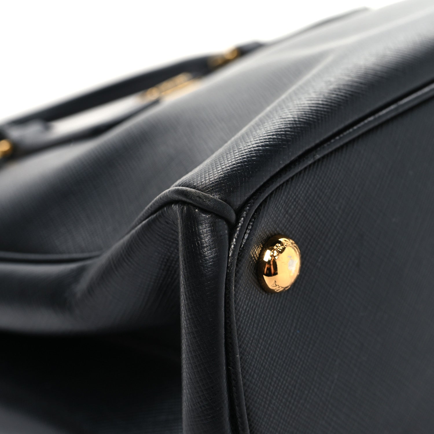 Prada Saffiano Small Galleria Double Zip Tote Black 9 of 13