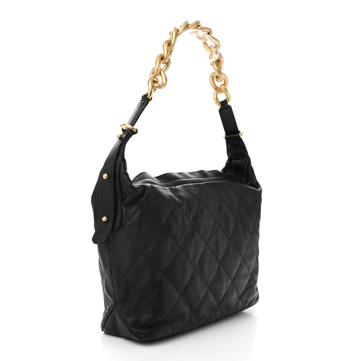 Chanel Calfskin Quilted Large Daily Hobo Black 3 of 10