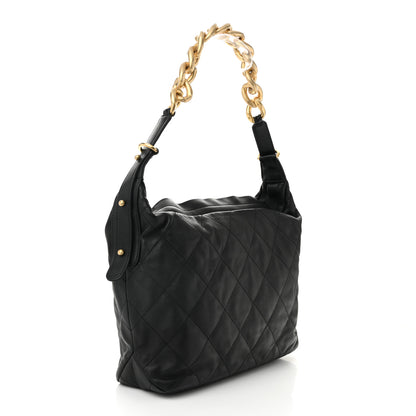 Chanel Calfskin Quilted Large Daily Hobo Black 3 of 10