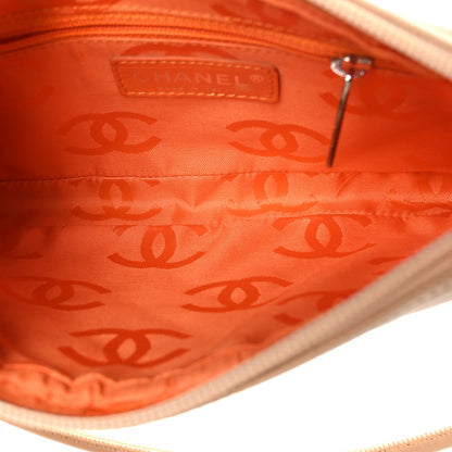 Chanel Calfskin Quilted Cambon Pochette Beige 5 of 9