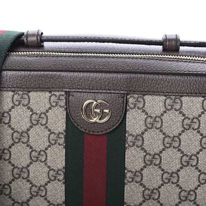 Gucci GG Supreme Monogram Web Small Ophidia Top Handle Shoulder Bag Brown 10 of 10
