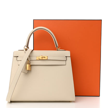 Hermes Epsom Kelly Sellier 25 Craie 11 of 11