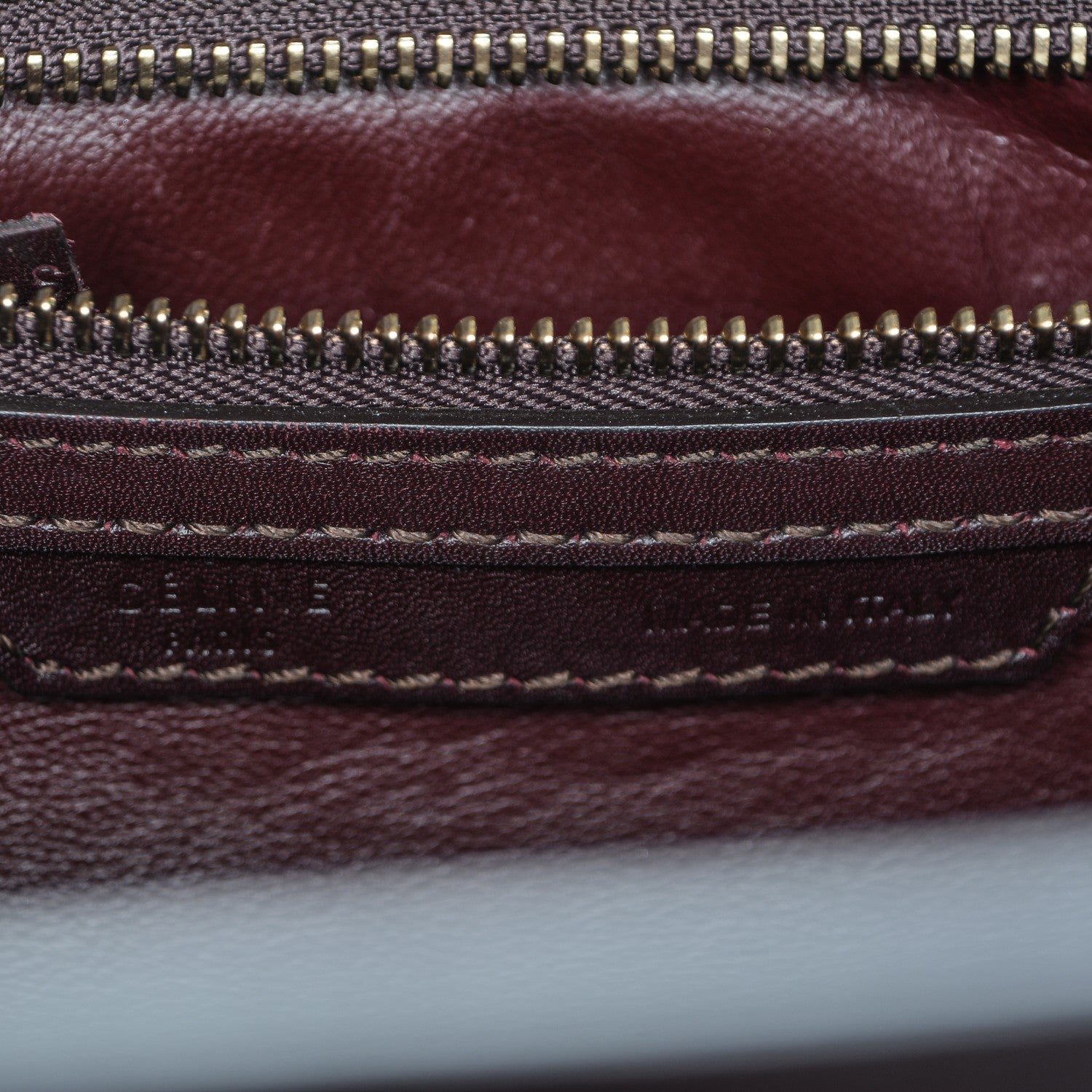 Celine Python Smooth Calfskin Mini Bi-Color Luggage Natural 6 of 8