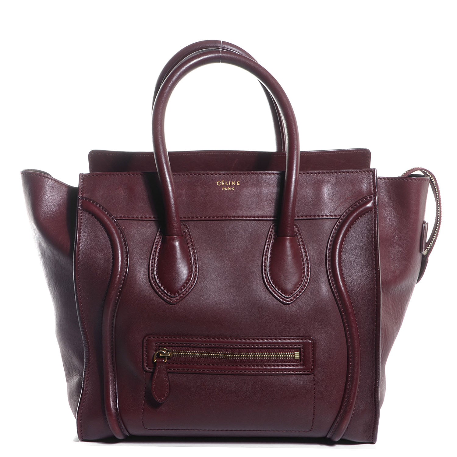 Celine Smooth Calfskin Mini Luggage Burgundy 1 of 10