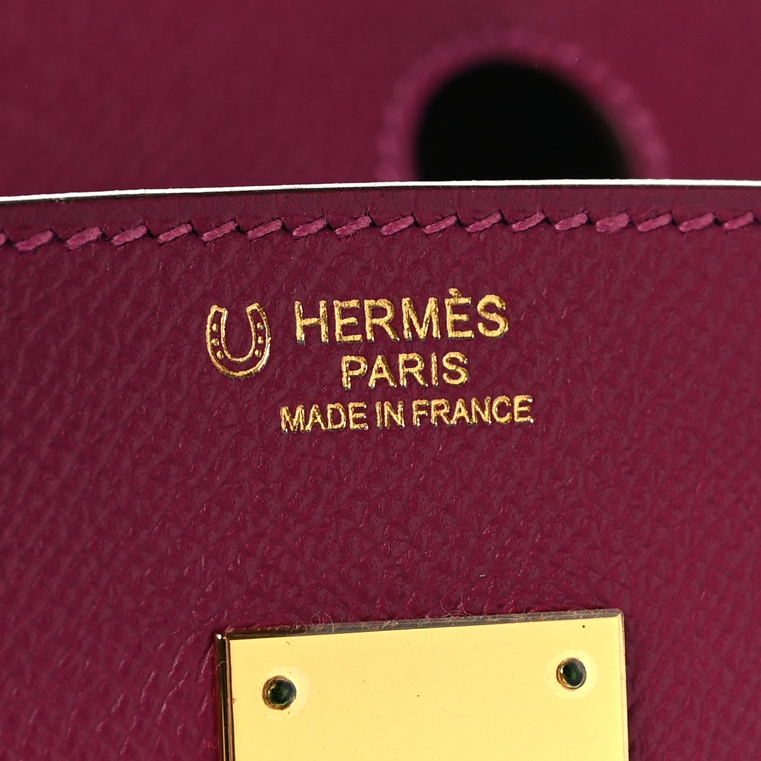Hermes Epsom Horseshoe Birkin 30 Rose Poupre Etain 6 of 12