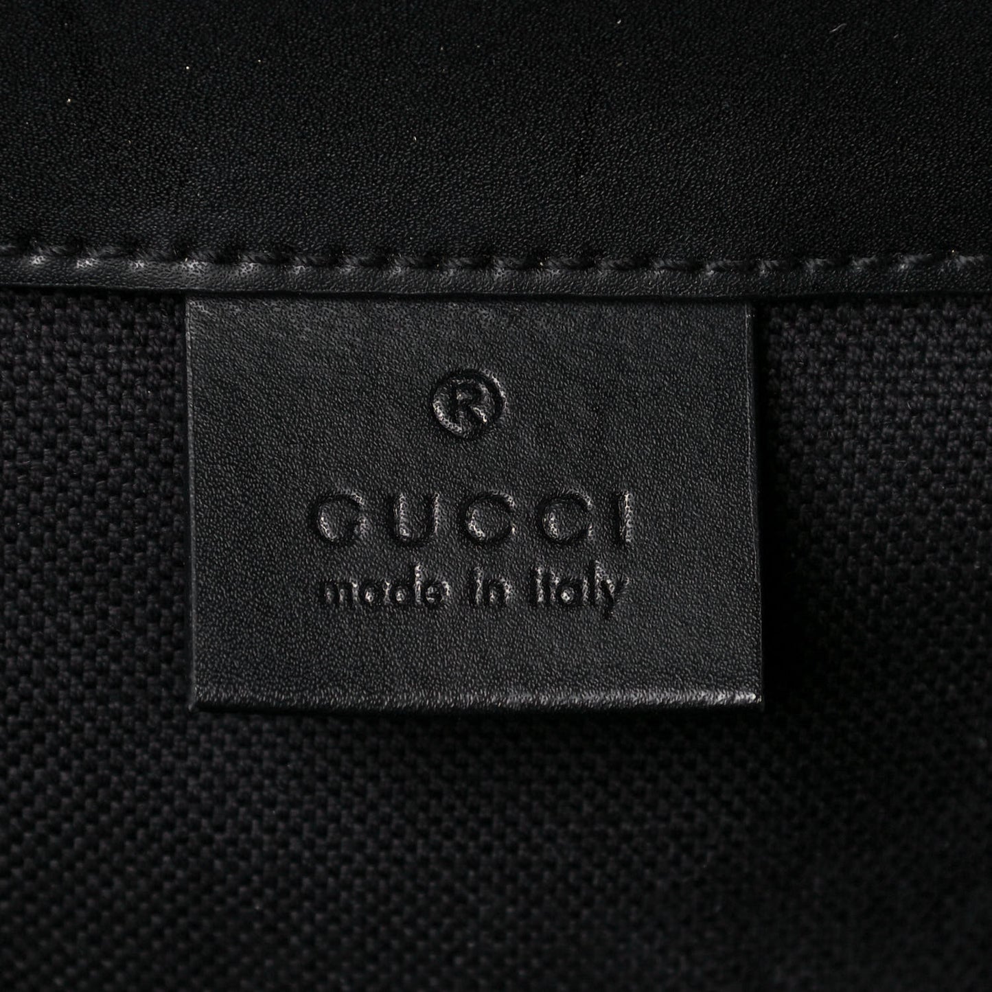 Soft GG Supreme Monogram Appia Calfskin Web Double Buckle Backpack Black