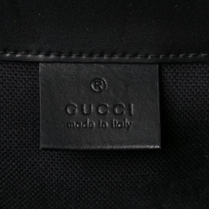 Gucci Soft GG Supreme Monogram Appia Calfskin Web Double Buckle Backpack Black 6 of 14