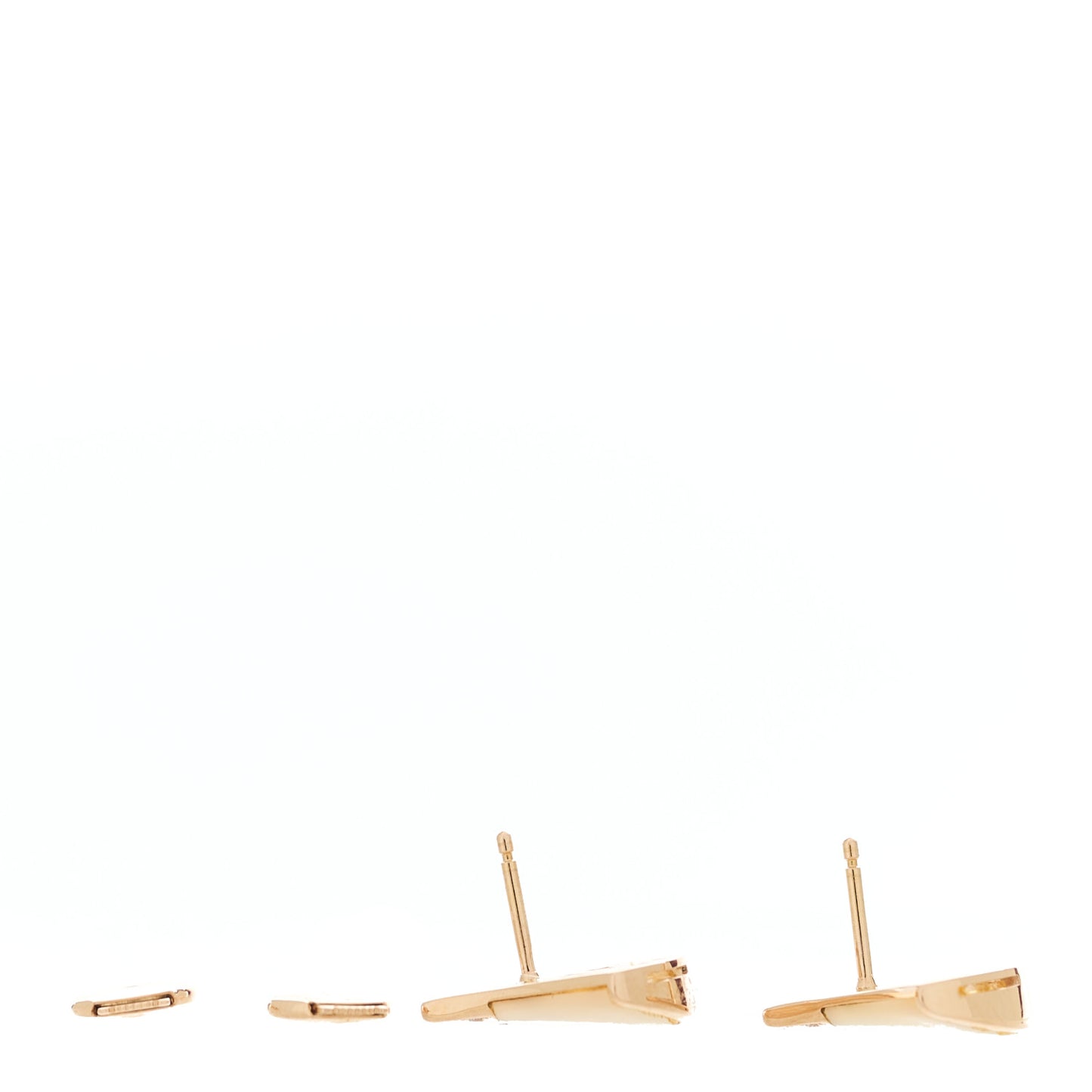 18K Rose Gold Diamond Mother of Pearl Divas' Dream Stud Earrings