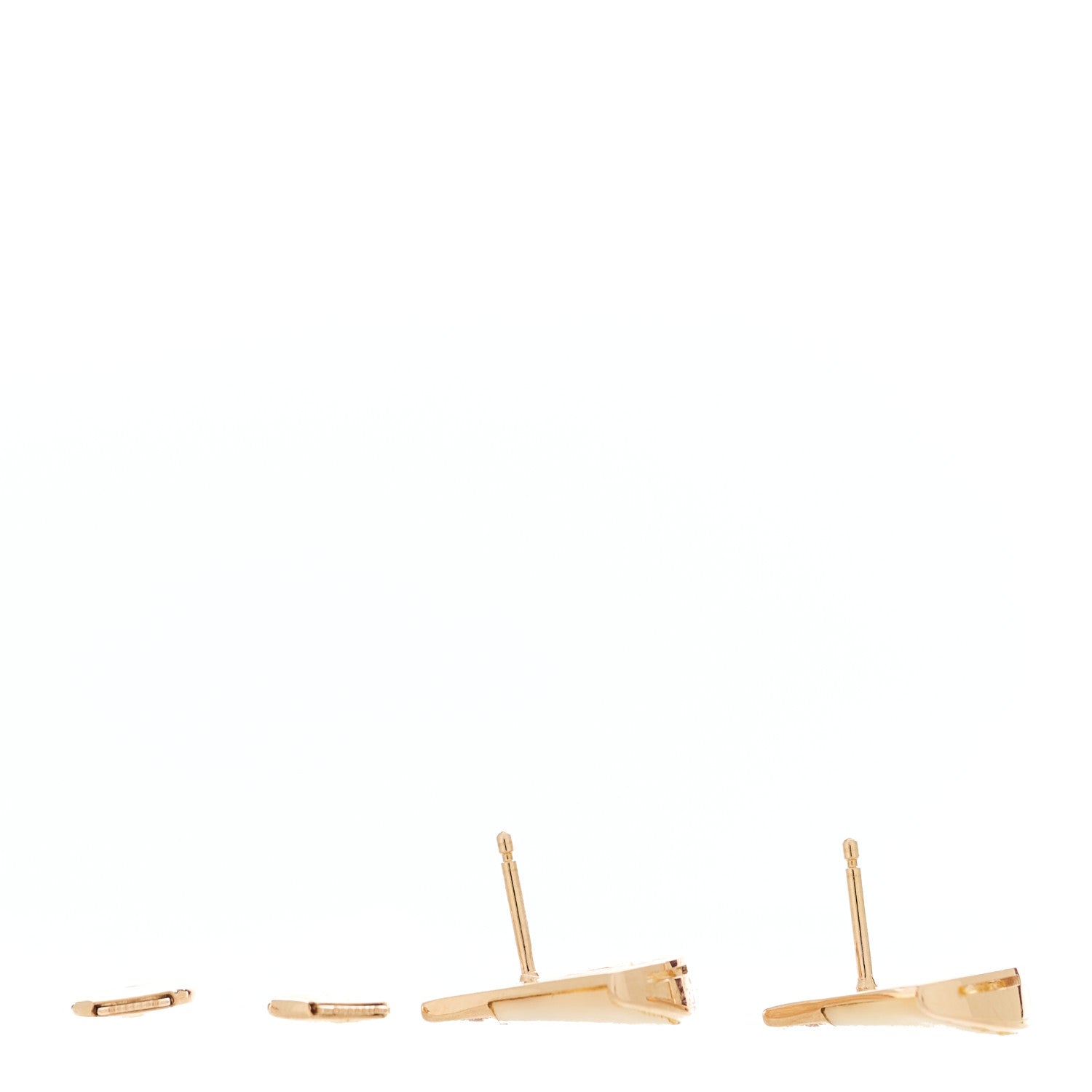 Bulgari 18K Rose Gold Diamond Mother of Pearl Divas' Dream Stud Earrings 3 of 5