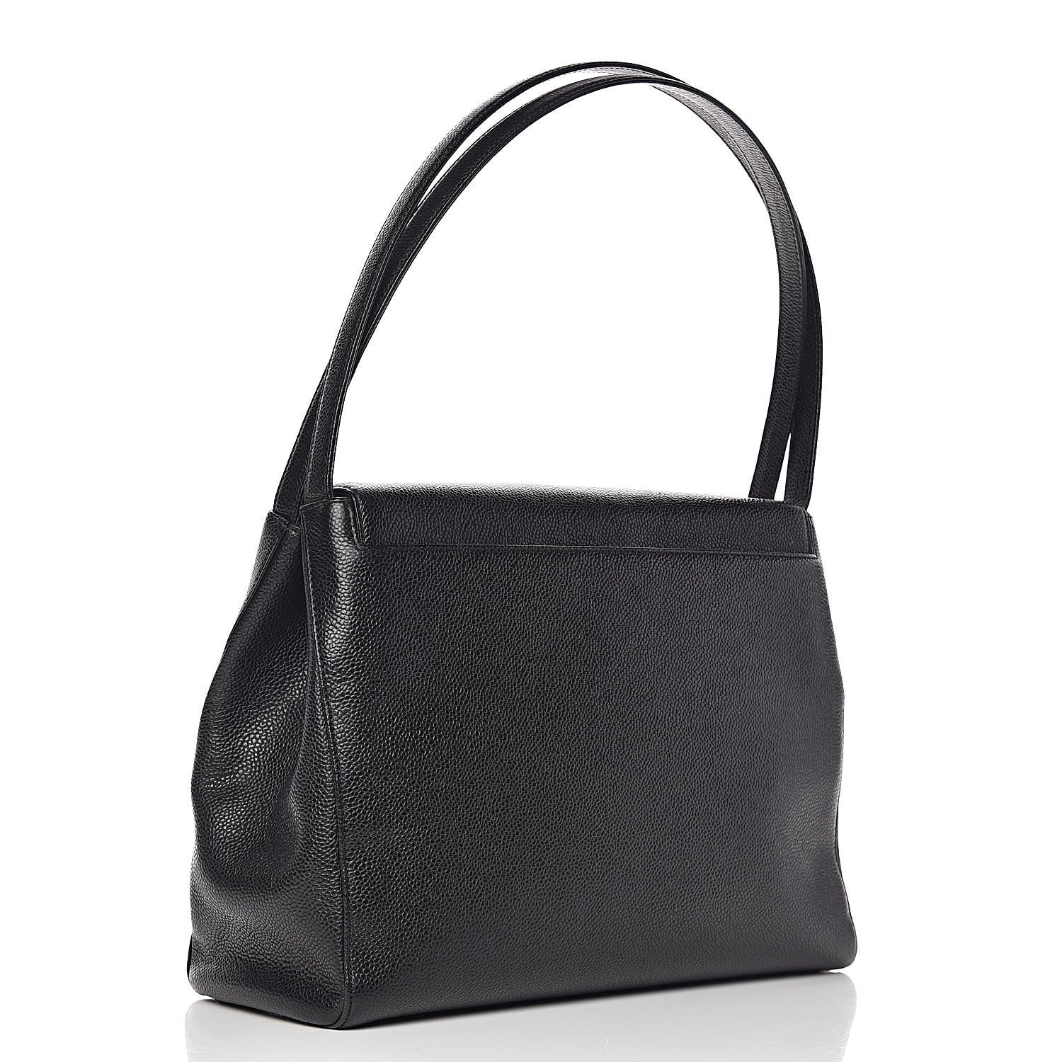 Chanel Caviar Top Handle Flap Black 3 of 12