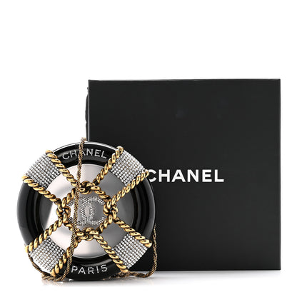 Chanel Resin Crystal Rescue Wheel Minaudière Black 12 of 12