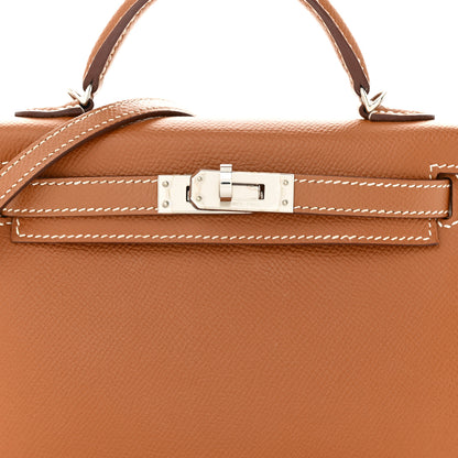Hermes Epsom Mini Kelly Sellier 20 Gold 8 of 11
