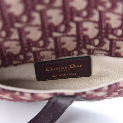 Christian Dior Oblique Saddle Pouch Bordeaux 6 of 9