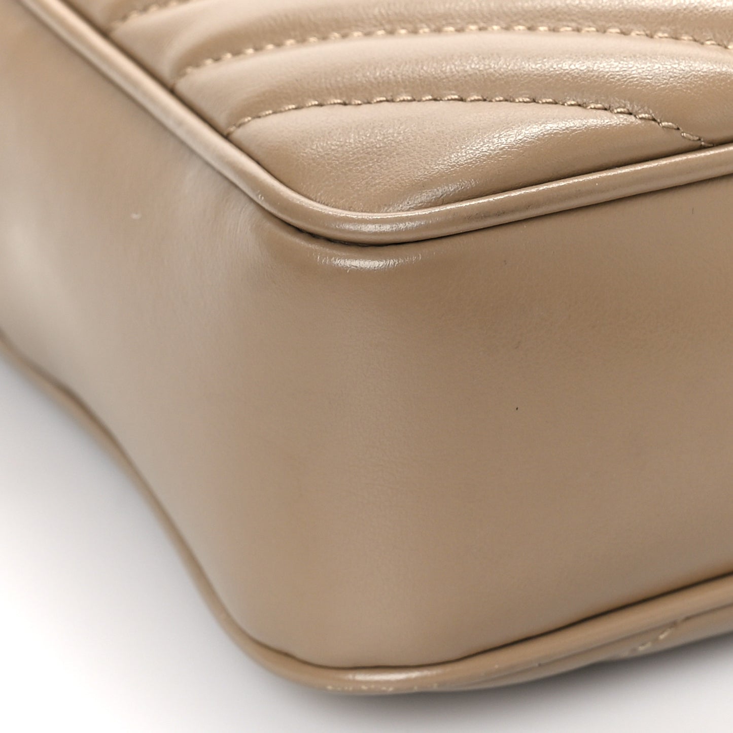 Calfskin Matelasse Monogram Lou Camera Bag Dark Beige