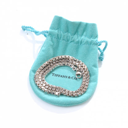 Tiffany Sterling Silver 4mm Venetian Link Necklace 5 of 5