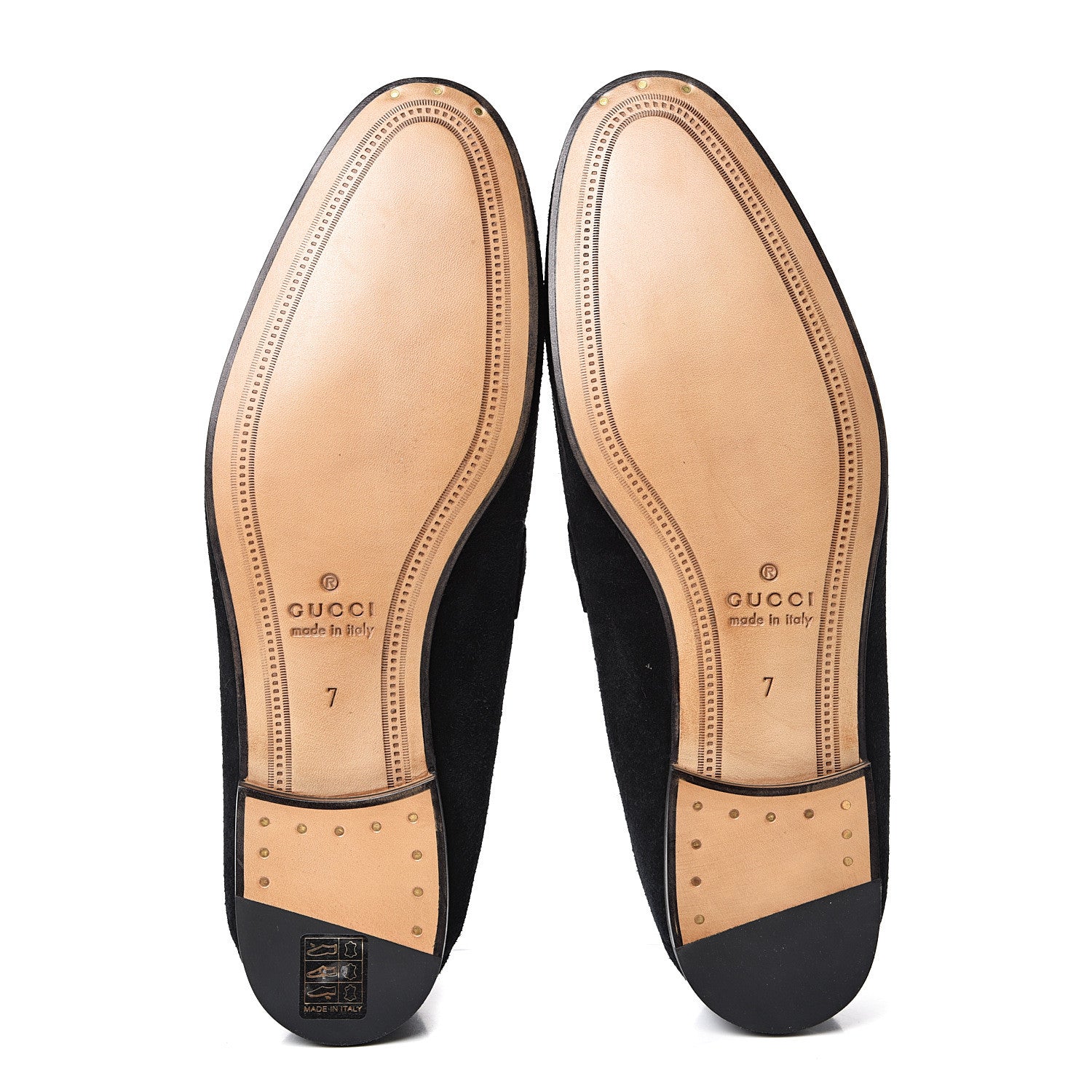 Gucci Suede Web Mens Horsebit Loafers 7 Navy 5 of 9