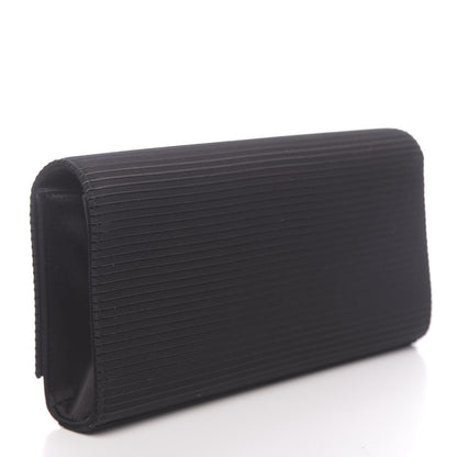 Saint Laurent Viscose Monogram Cassandre Clutch Black 3 of 9