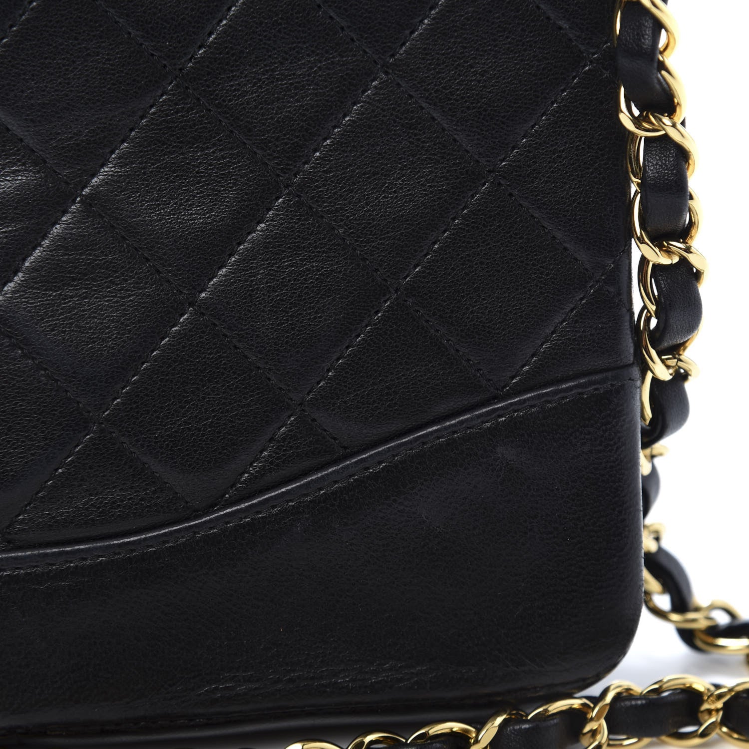 Chanel Lambskin Quilted CC Shoulder Bag Black 12 of 12