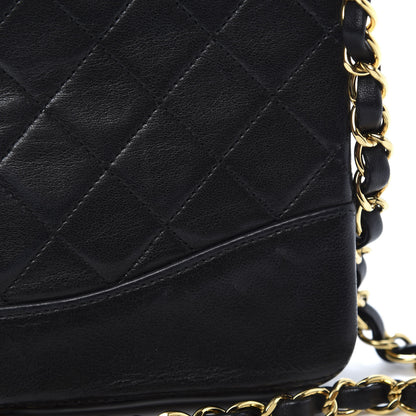 Chanel Lambskin Quilted CC Shoulder Bag Black 12 of 12