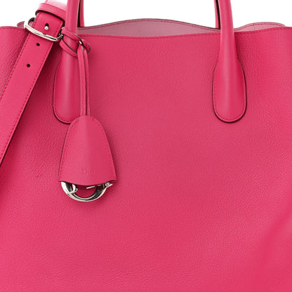 Christian Dior Supple Grained Calfskin Open Bar Tote Pink 7 of 14