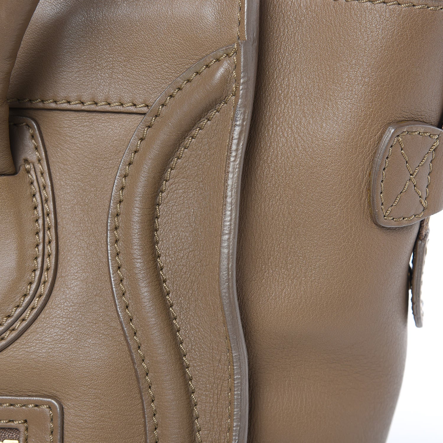 Celine Smooth Calfskin Micro Luggage Camel 11 of 13
