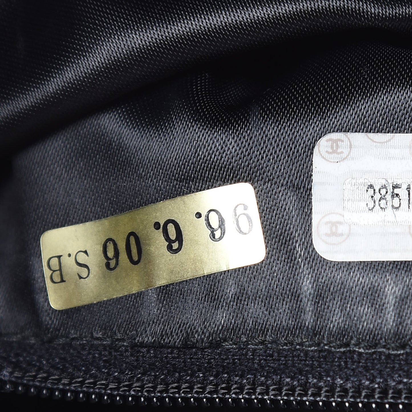 Patent Quilted CC Shoulder Bag Black