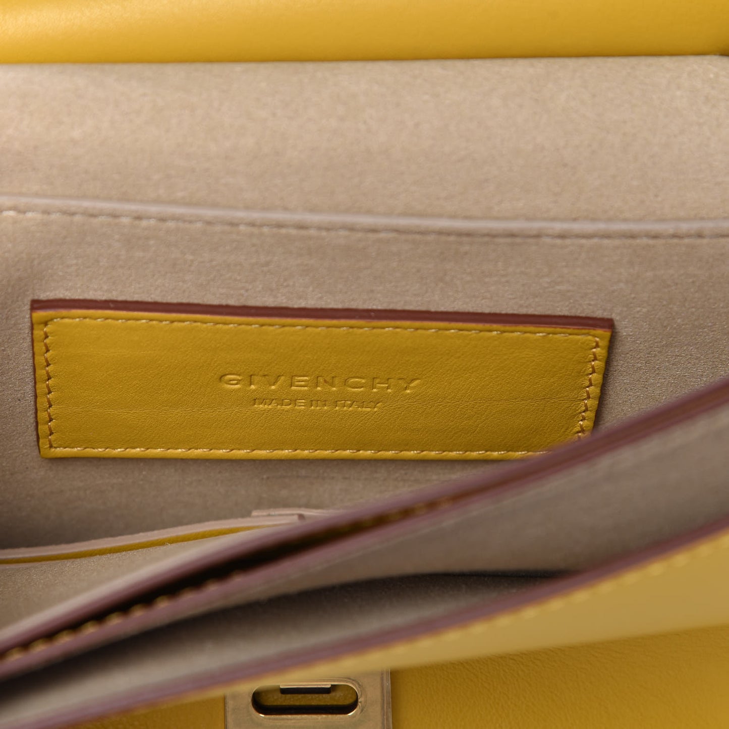 Calfskin Small Whip Top Handle Crossbody Yellow Curry