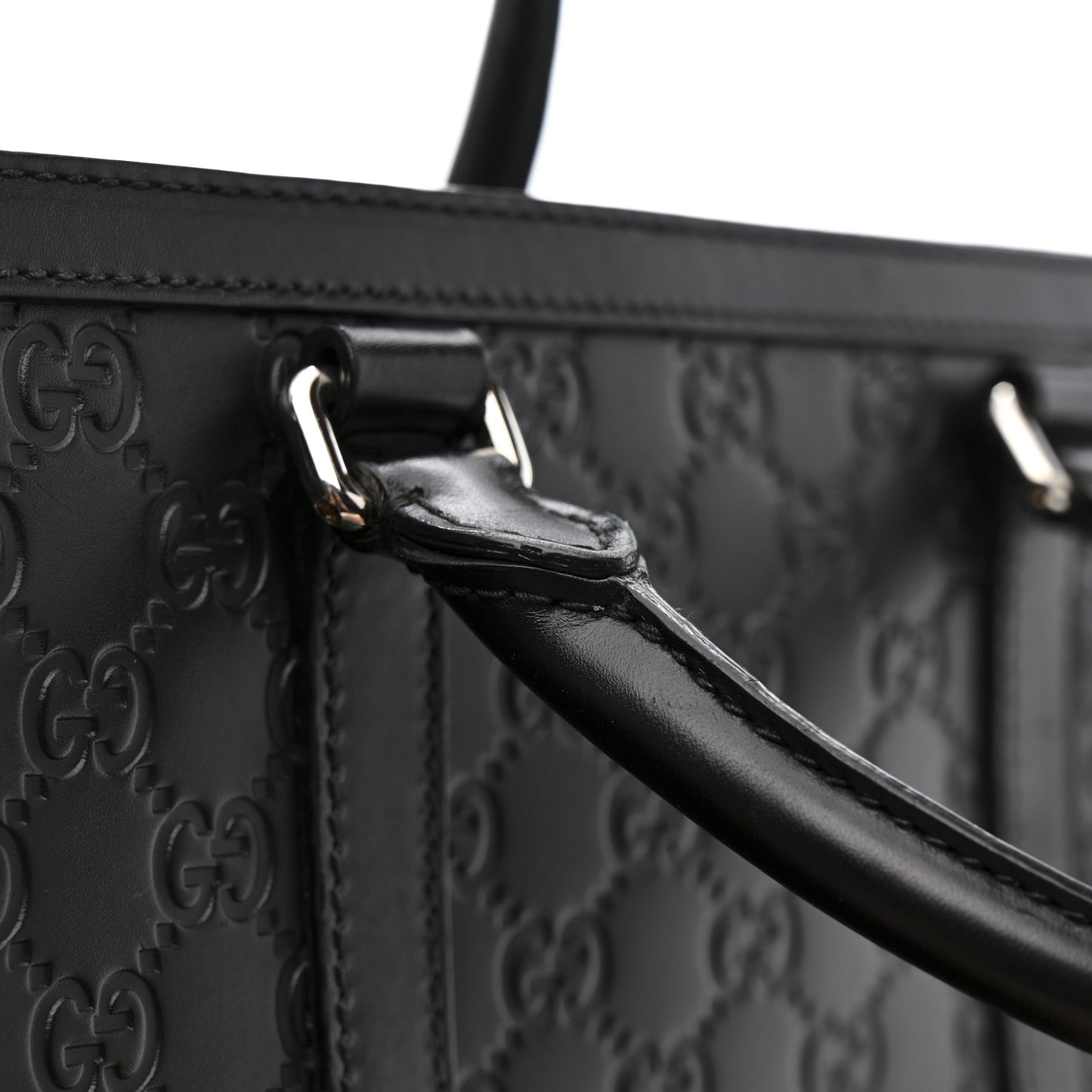 Guccissima Signature Briefcase Black