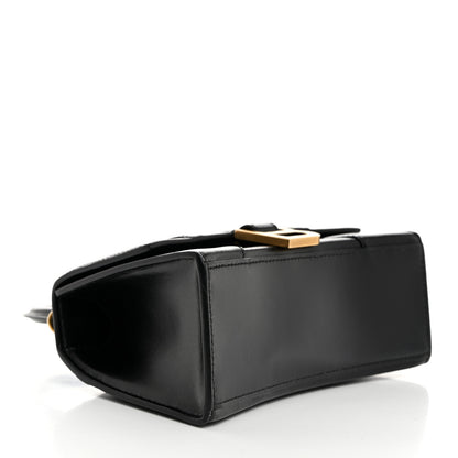 Balenciaga Shiny Box Calfskin Hourglass Top Handle Bag XS Black 4 of 11