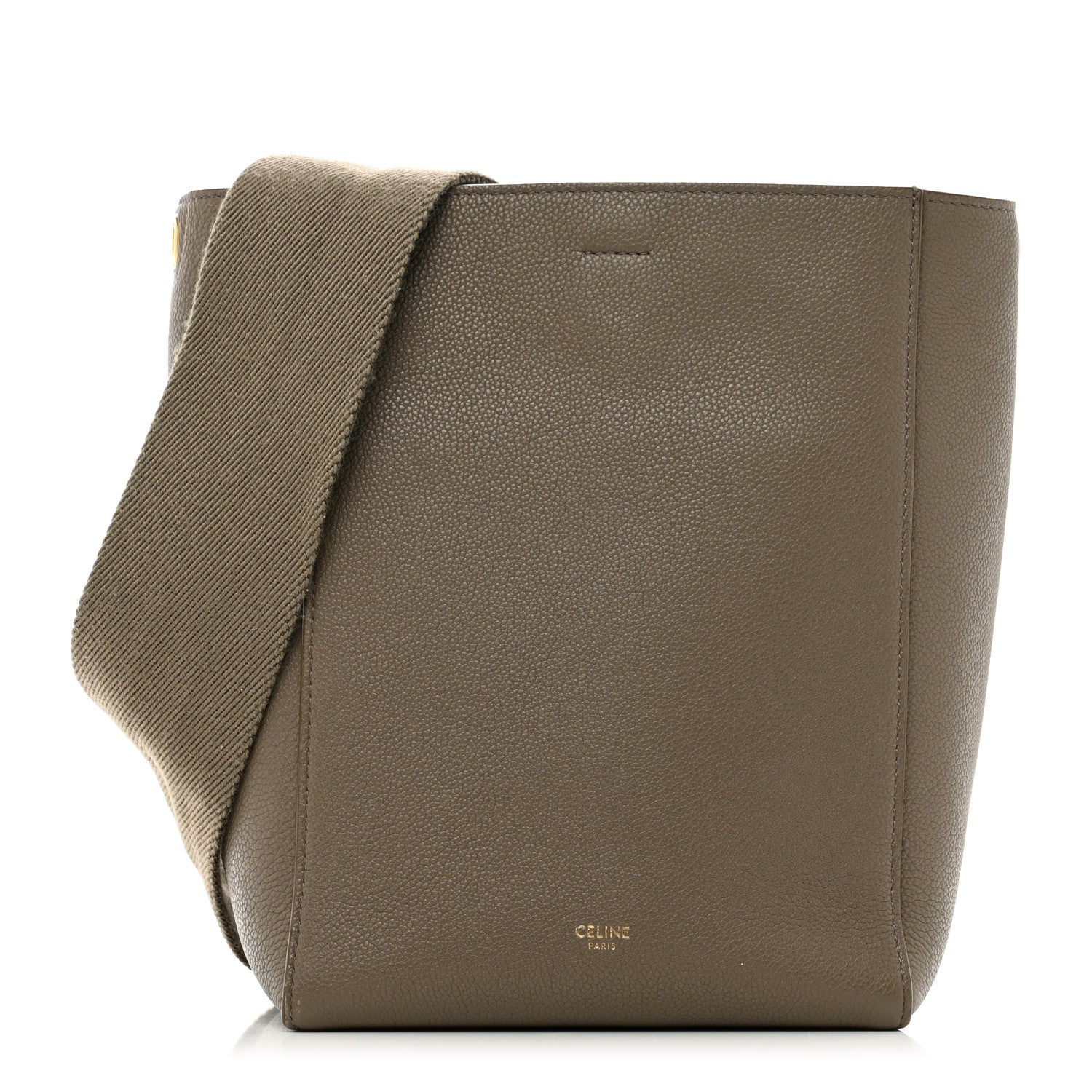 Celine Soft Grained Calfskin Small Sangle Bucket Bag Taupe 1 of 10