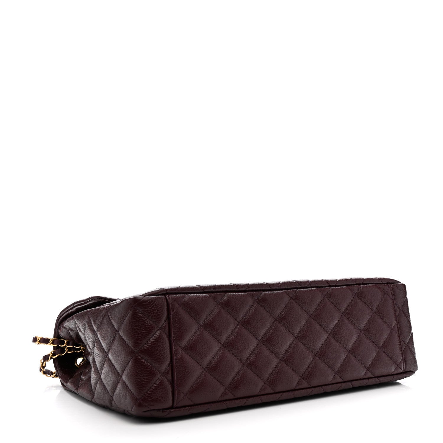 Chanel Grained Calfskin Quilted XXL Travel Flap Bag Burgundy 3 of 10
