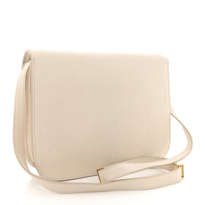 Celine Goatskin Medium Classic Box Flap Bag White 3 of 15