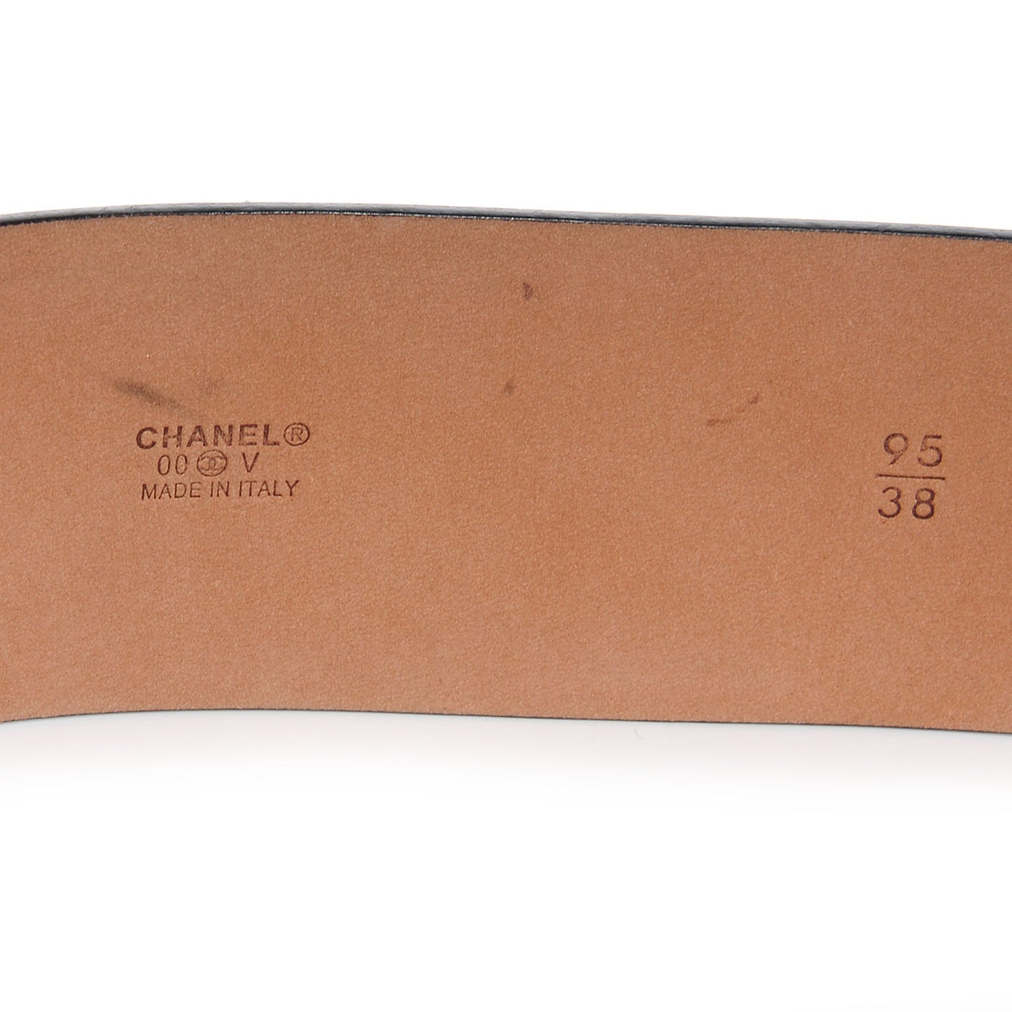 Leather CC Logo Belt 95 38 Black