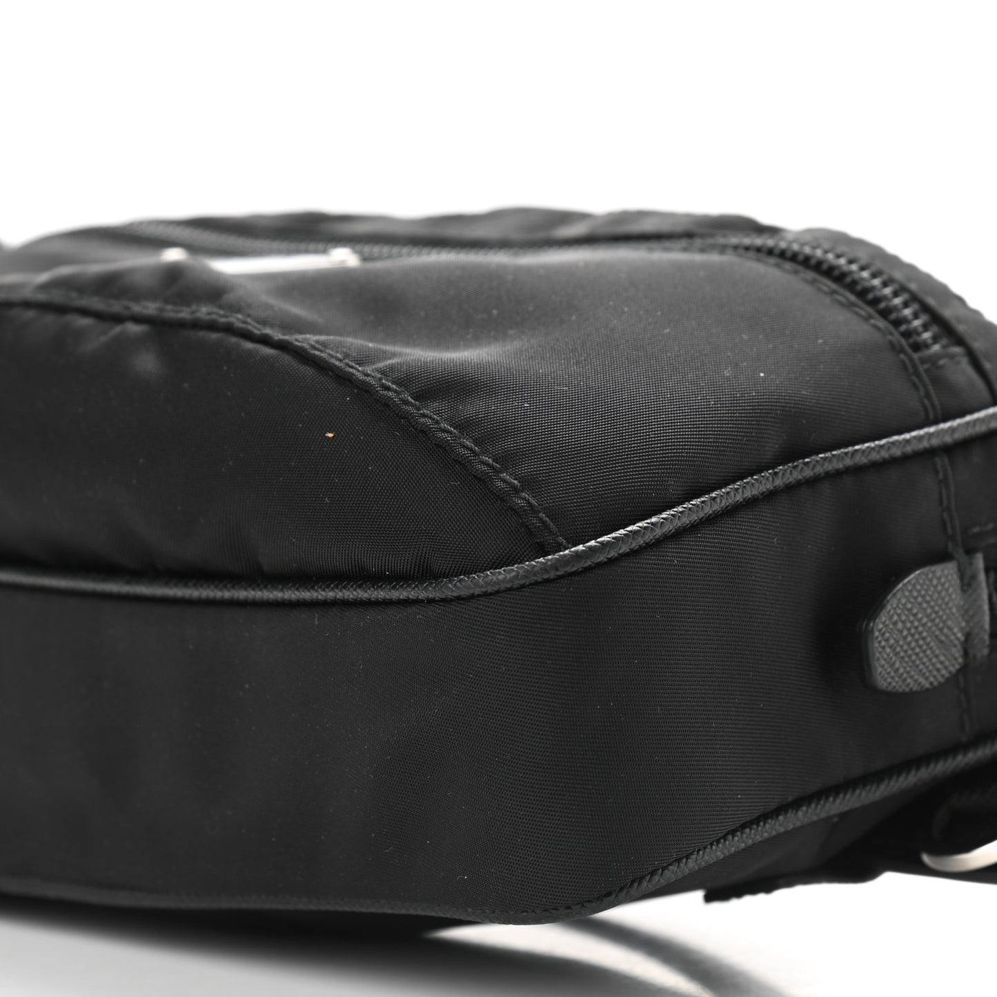 Tessuto Nylon Saffiano Belt Bag Black