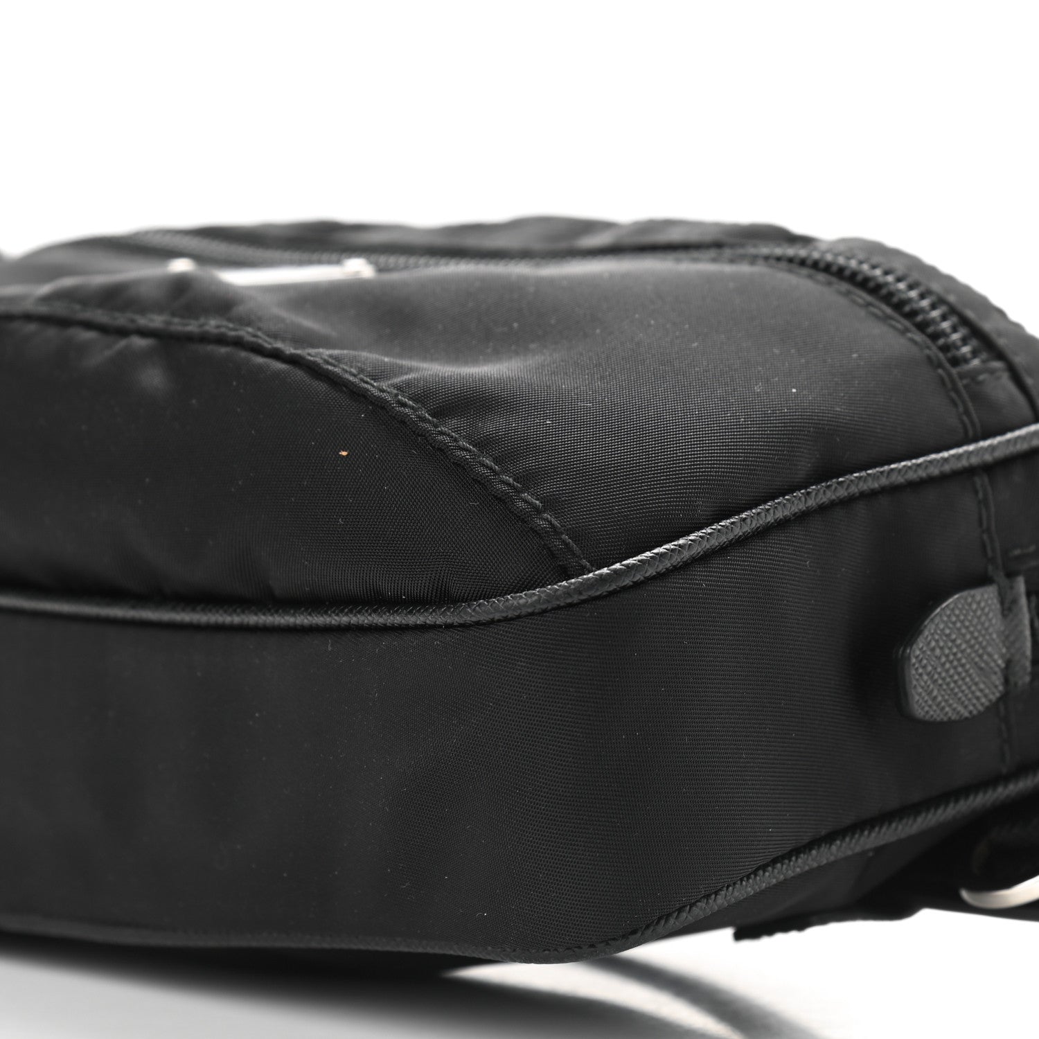 Prada Tessuto Nylon Saffiano Belt Bag Black 10 of 10