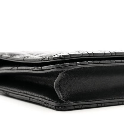 Versace Nappa Quilted Virtus Clutch Bag Black 8 of 12
