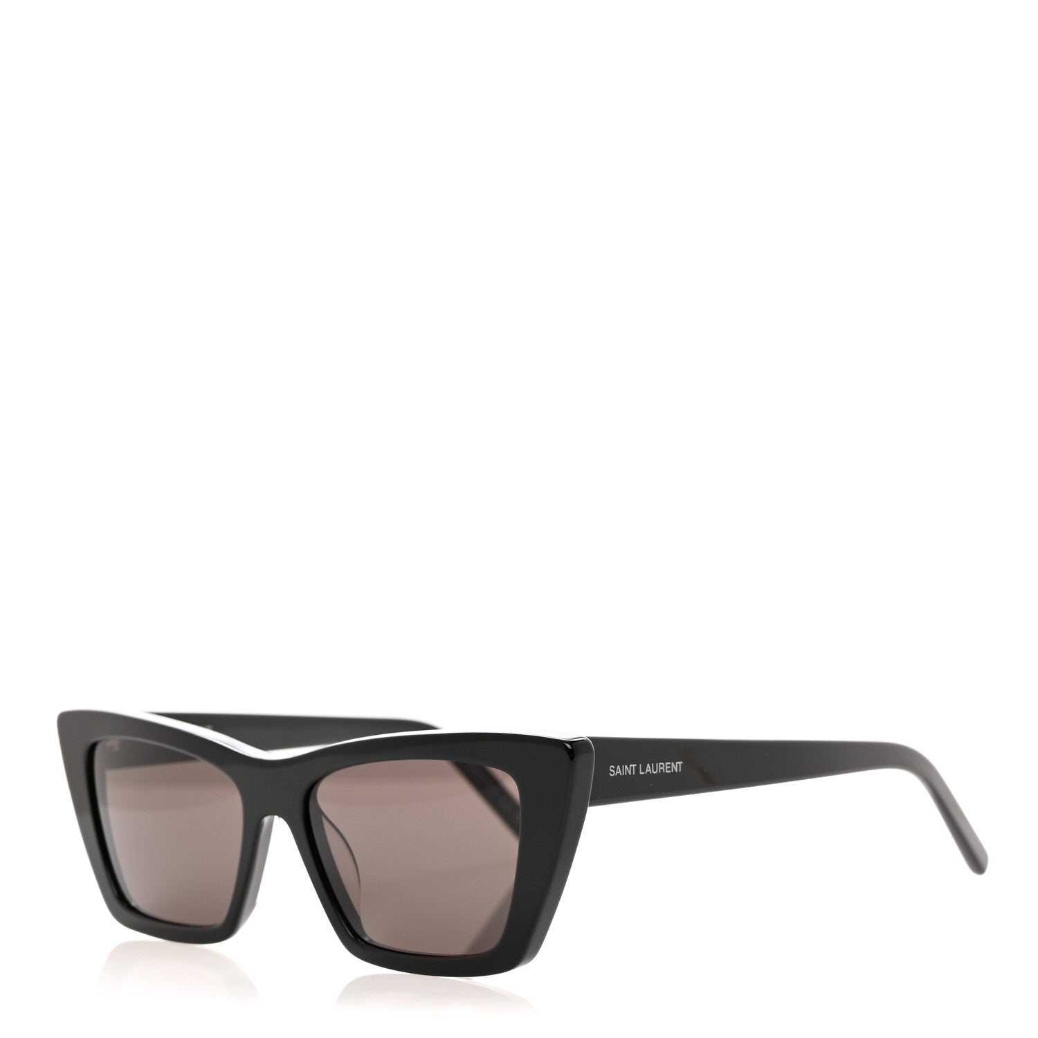 Saint Laurent Acetate Mica Cat Eye Sunglasses SL 276 Black 1 of 9