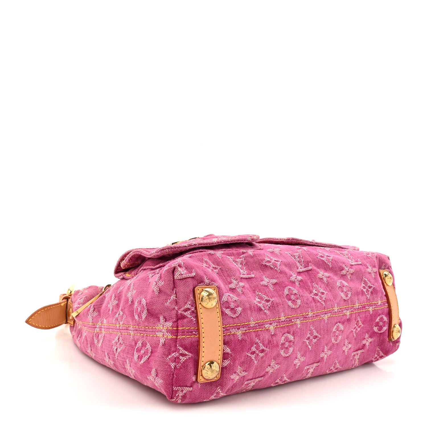 Louis Vuitton Denim Baggy PM Fuchsia 4 of 12