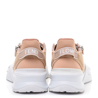 Fendi Nylon Suede Transparent Fendi Flow Low Top Sneakers 37 Light Rose 5 of 11