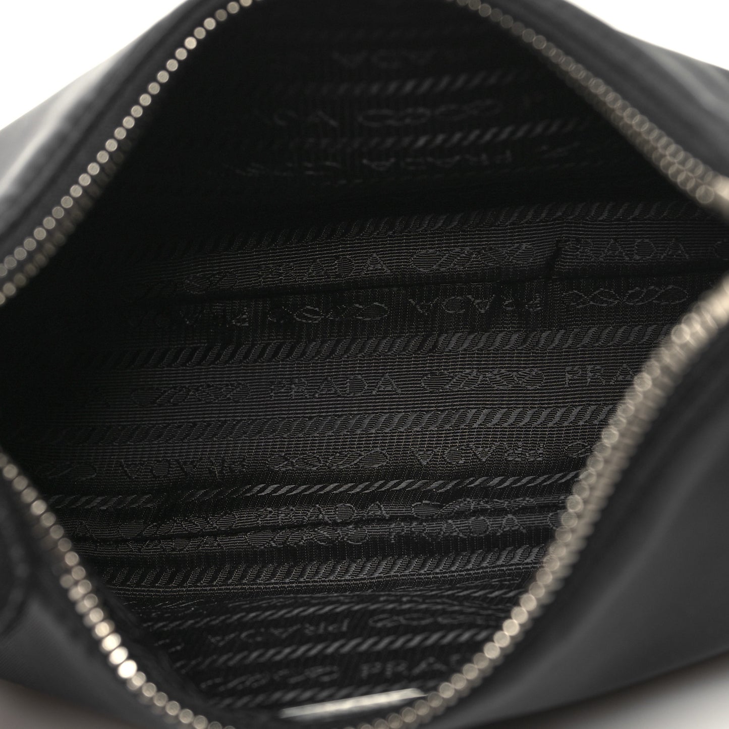 Tessuto Nylon Saffiano Mini Re-Edition 2005 Bag Black