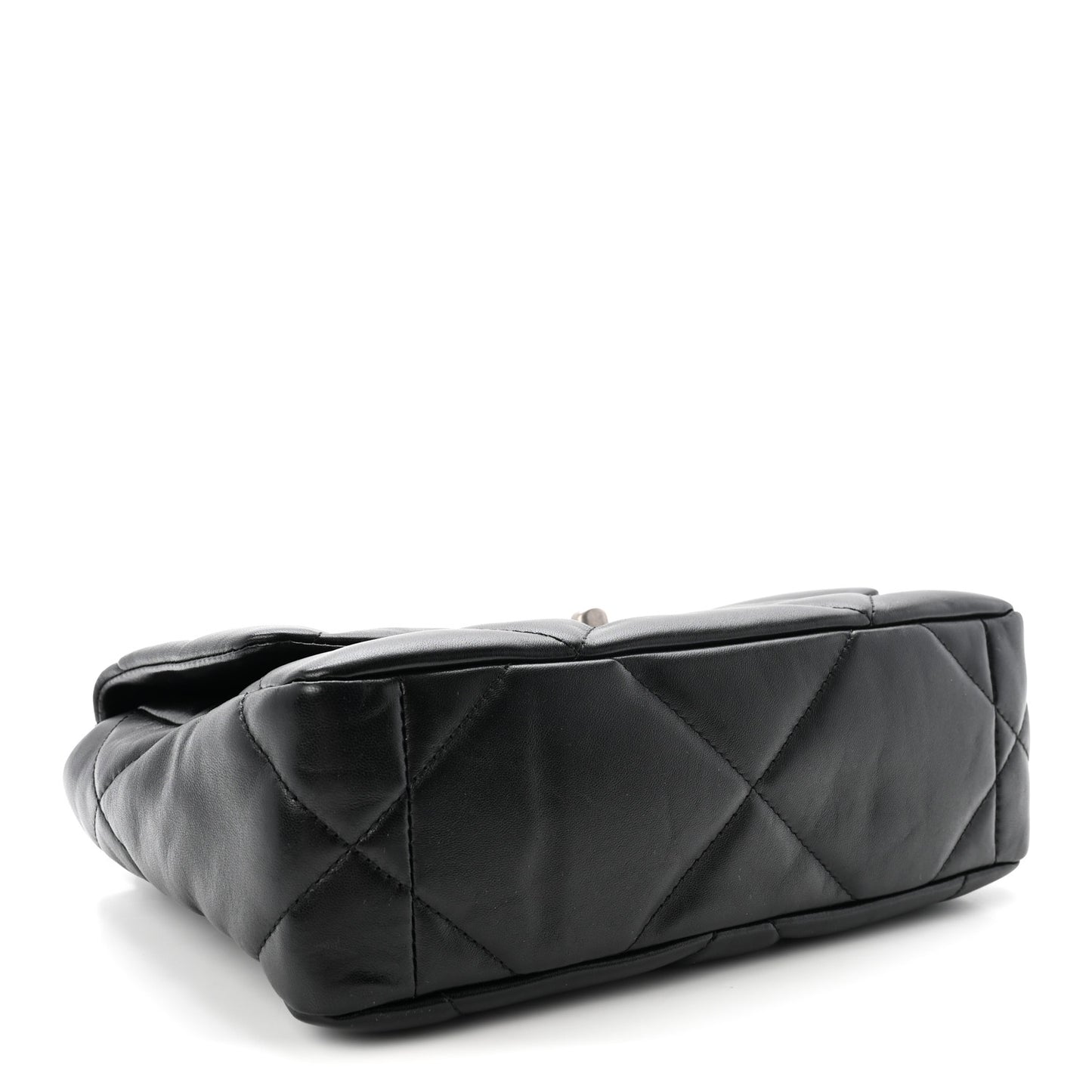 Lambskin Quilted Medium Chanel 19 Flap Black