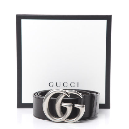 Gucci Moon Calfskin Nickel Double G 40mm Belt 95 38 Black 7 of 7