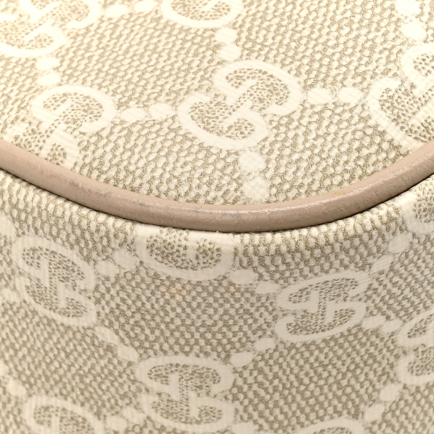 Gucci GG Supreme Monogram Textured Dollar Calfskin Small Ophidia Hobo Beige Mystic White Oatmeal 12 of 14