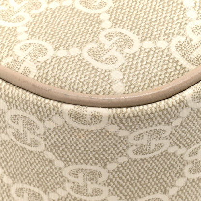 Gucci GG Supreme Monogram Textured Dollar Calfskin Small Ophidia Hobo Beige Mystic White Oatmeal 12 of 14