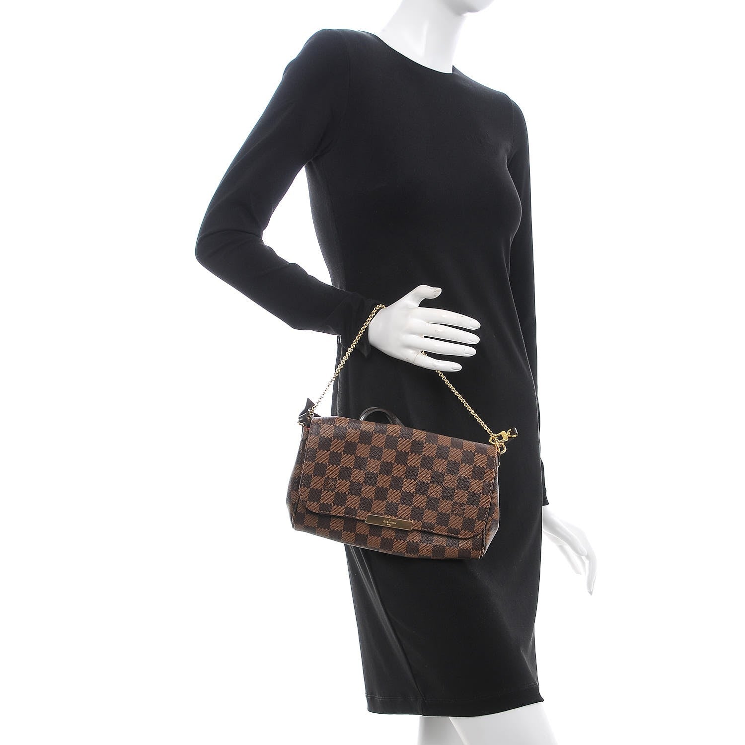 Louis Vuitton Damier Ebene Favorite MM 3 of 10